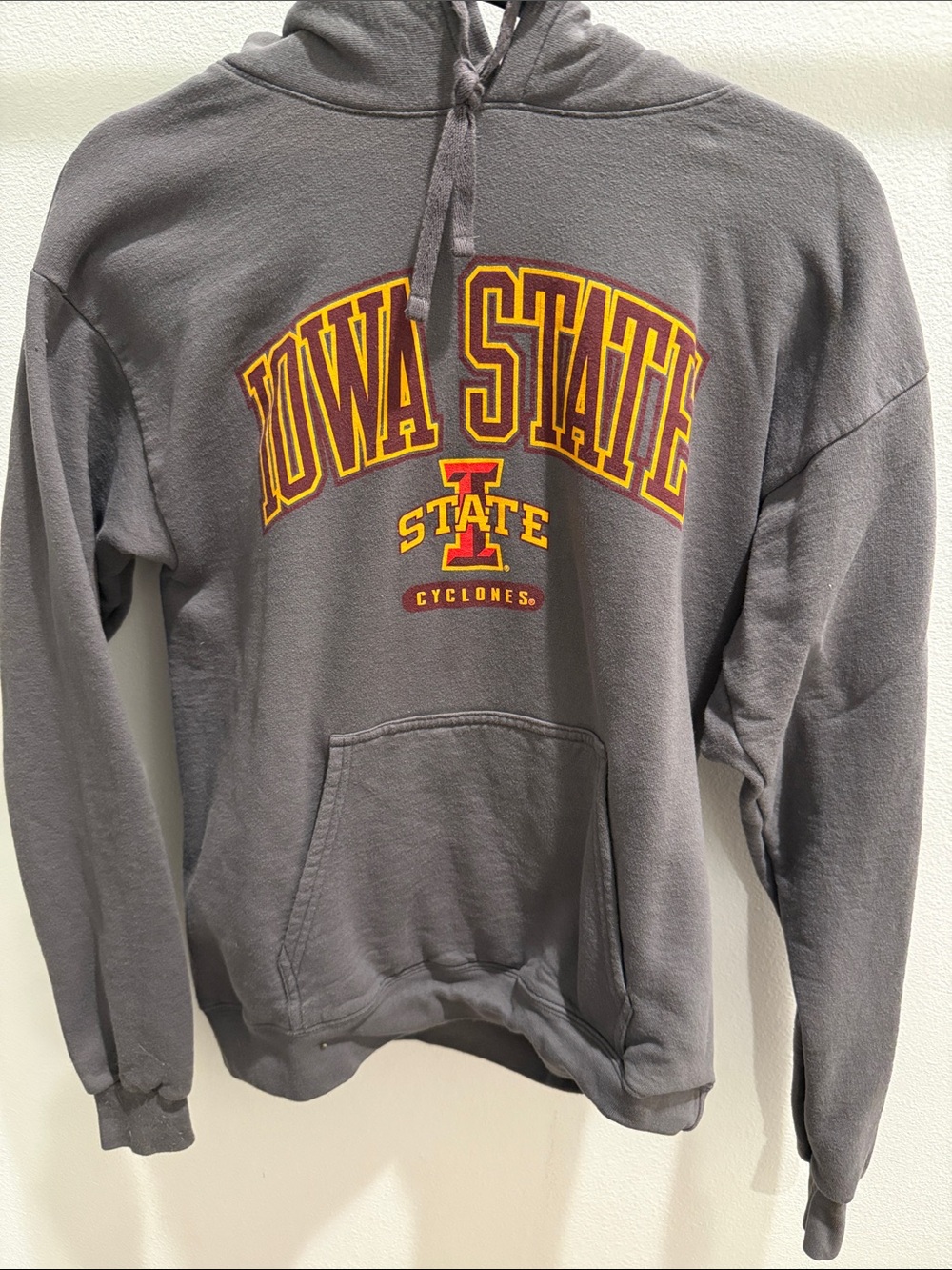Iowa State Cyclones Gray Pullover Hooded Sweatshirt